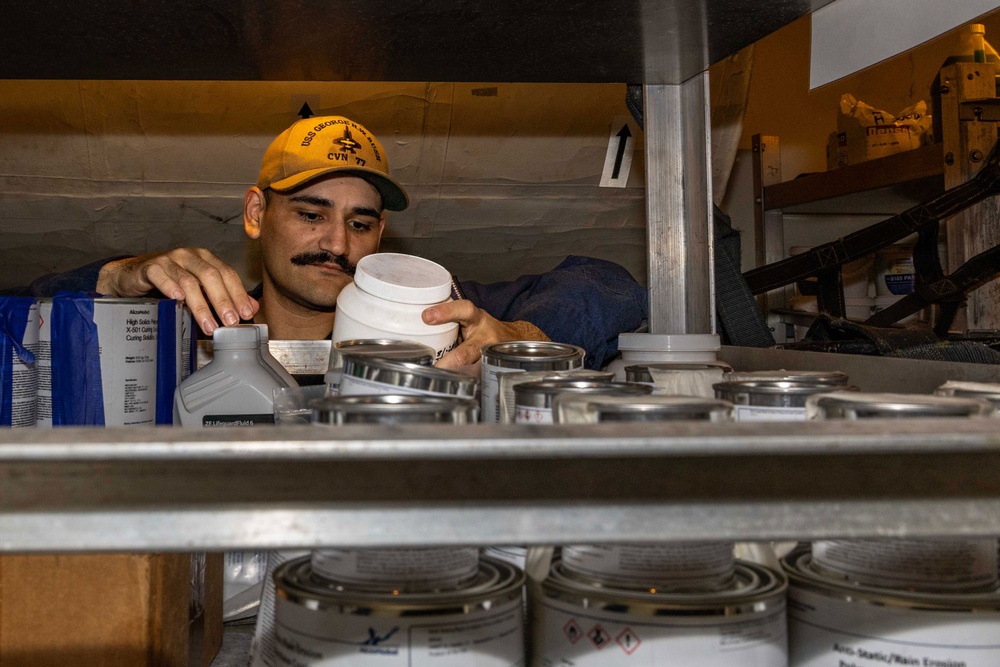 Daily Operations Aboard USS George H.W. Bush (CVN 77)