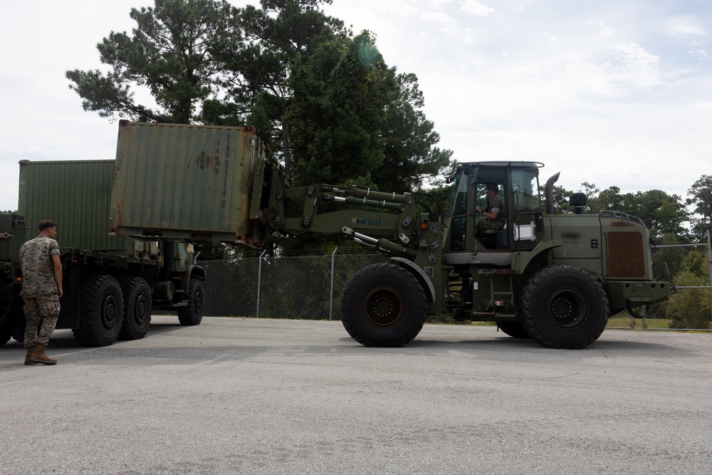 2nd Medical Battalion Conducts QUADCON Movement for re-embarkation of Medical Equipment