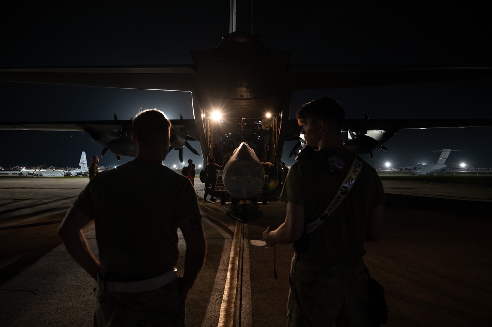 94th Airlift Wing Airmen deliver tactical airlift during a Department Level Exercise 2025