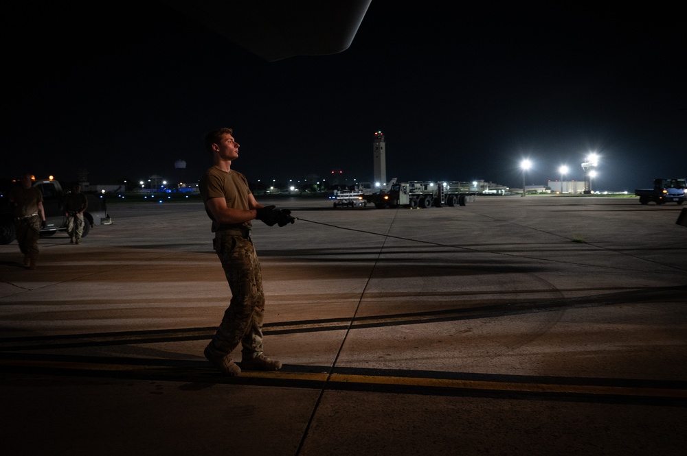 94th Airlift Wing Airmen deliver tactical airlift during a Department Level Exercise 2025
