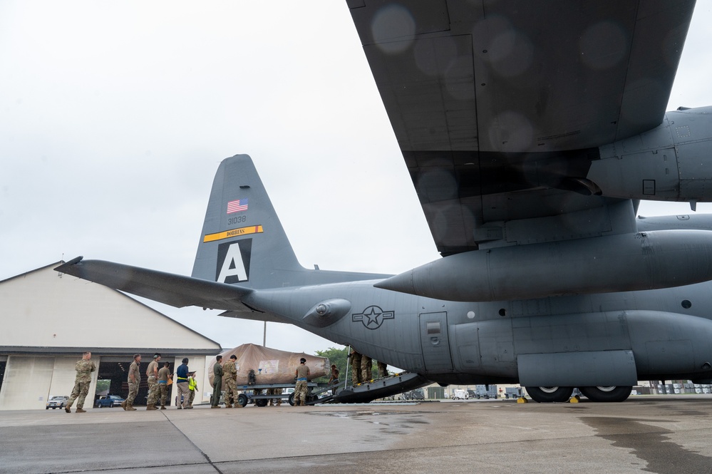 94th Airlift Wing Airmen deliver tactical airlift during a Department Level Exercise 2025