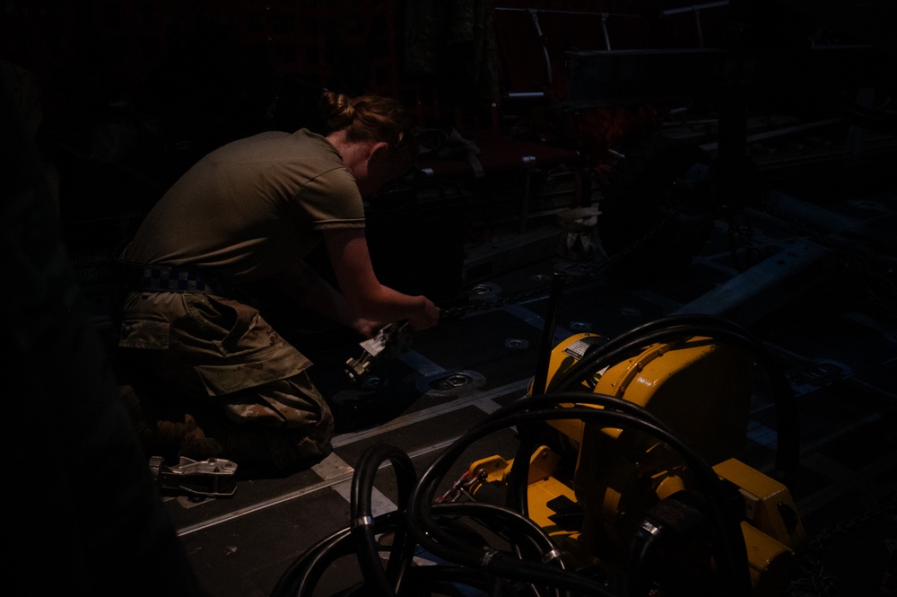 94th Airlift Wing Airmen deliver tactical airlift during a Department Level Exercise 2025