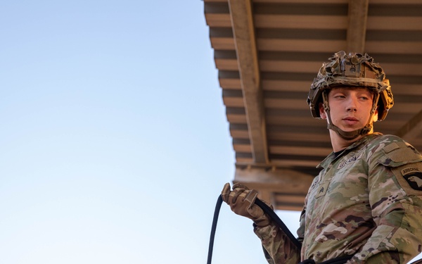 The Sabalauski Air Assault School Conducts the Rappel Tower in Bulgaria