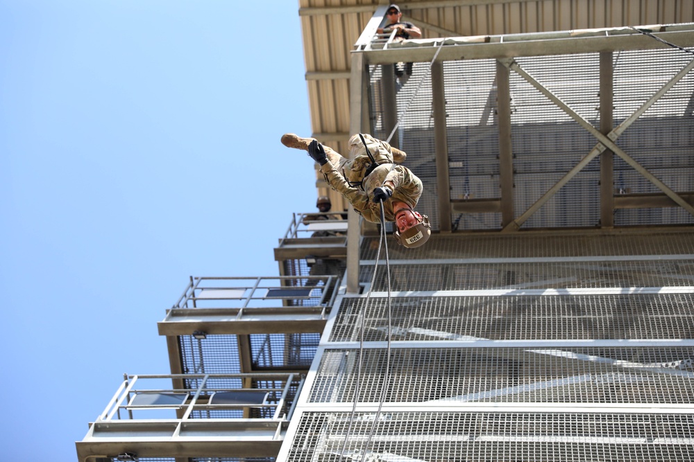 The Sabalauski Air Assault School Conducts the Rappel Tower in Bulgaria