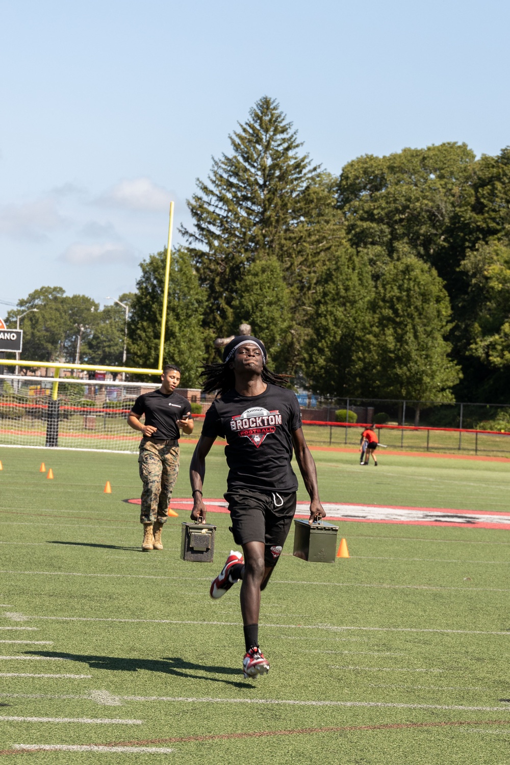MCRC Challenges Brockton High School with the Combat Fitness Test