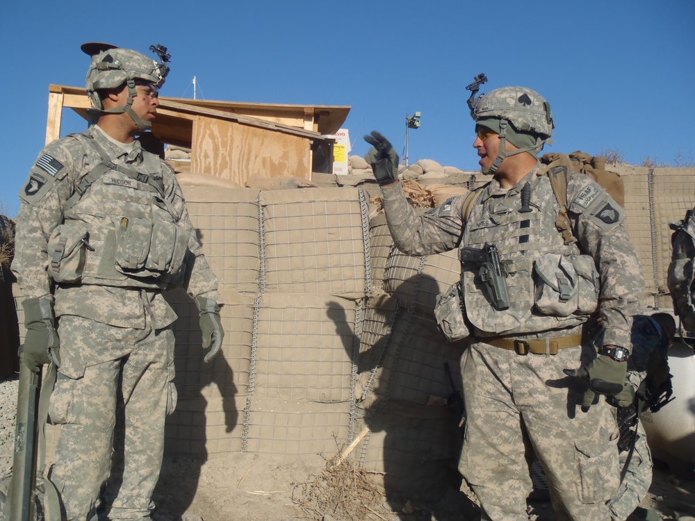 A lively debate on patrol in East Paktika Province