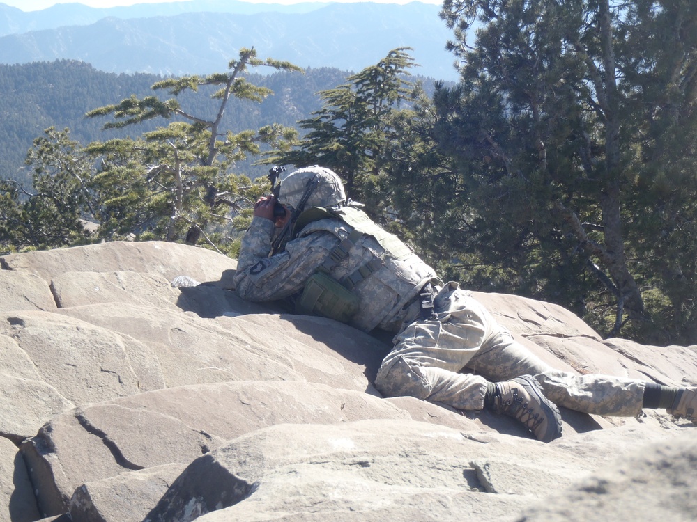 Soldier getting a better look in East Paktika Province