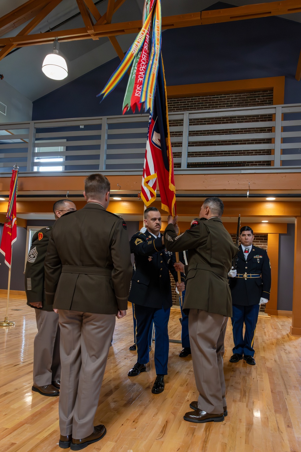 Change of Responsibility Brigade Colors Hand-Off