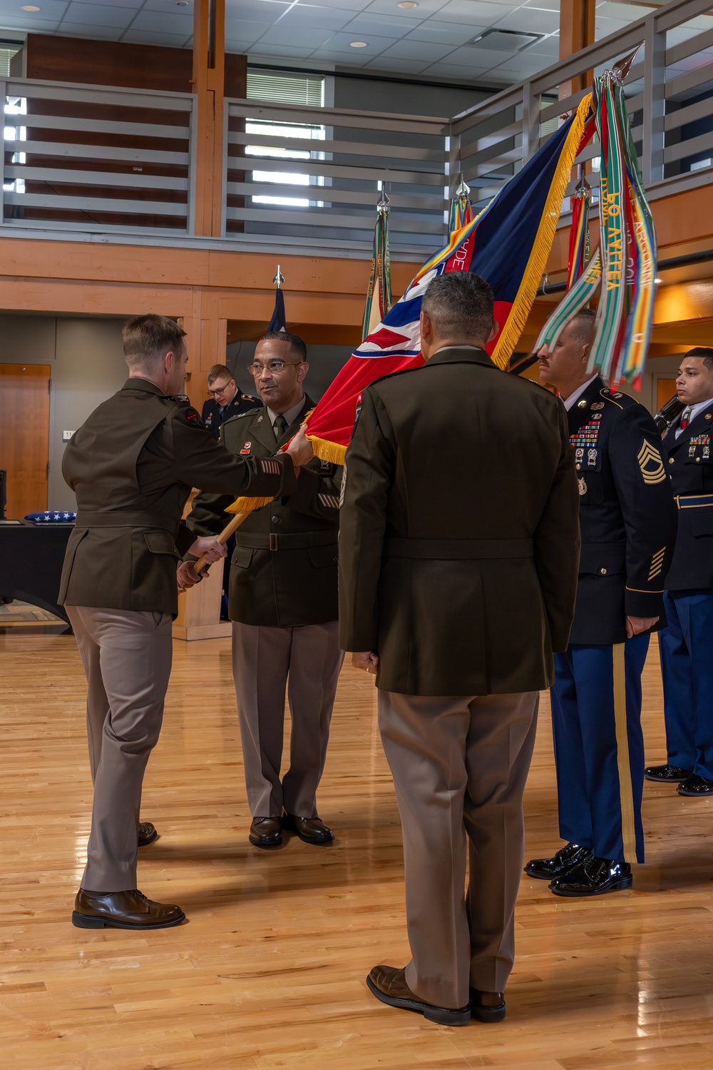 Change of Responsibility Brigade Colors Hand-Off
