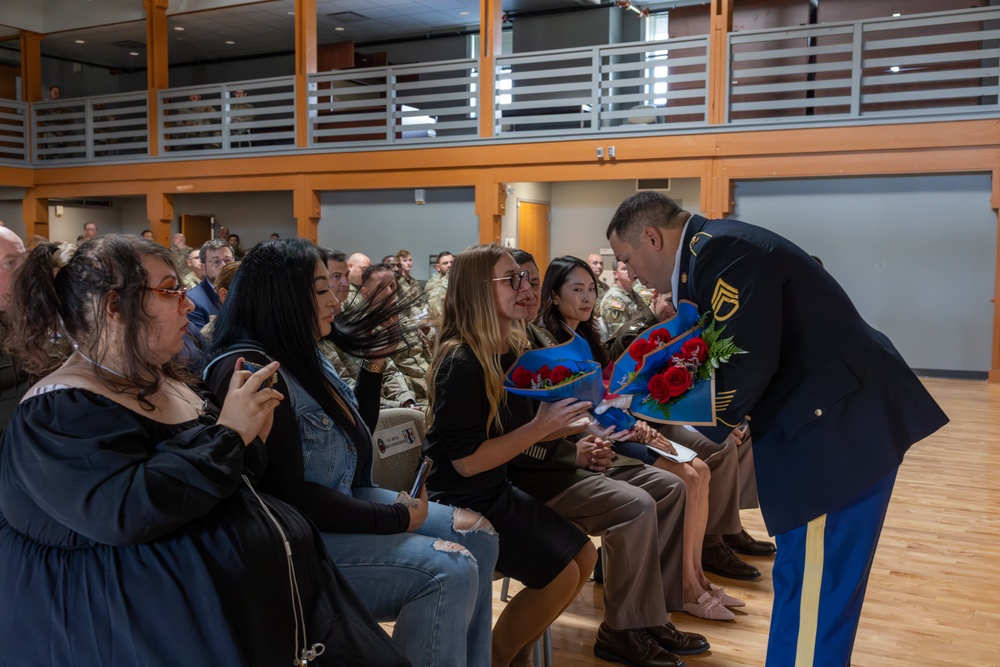 Soldier Delivers Flowers