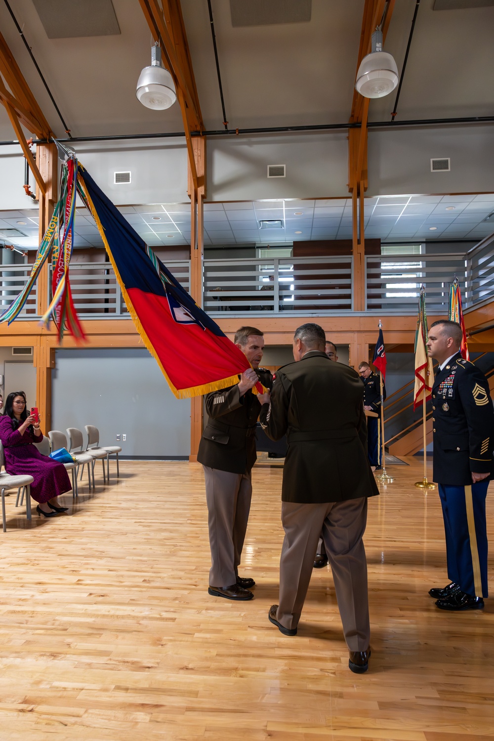 Change of Responsibility Brigade Colors Hand-Off