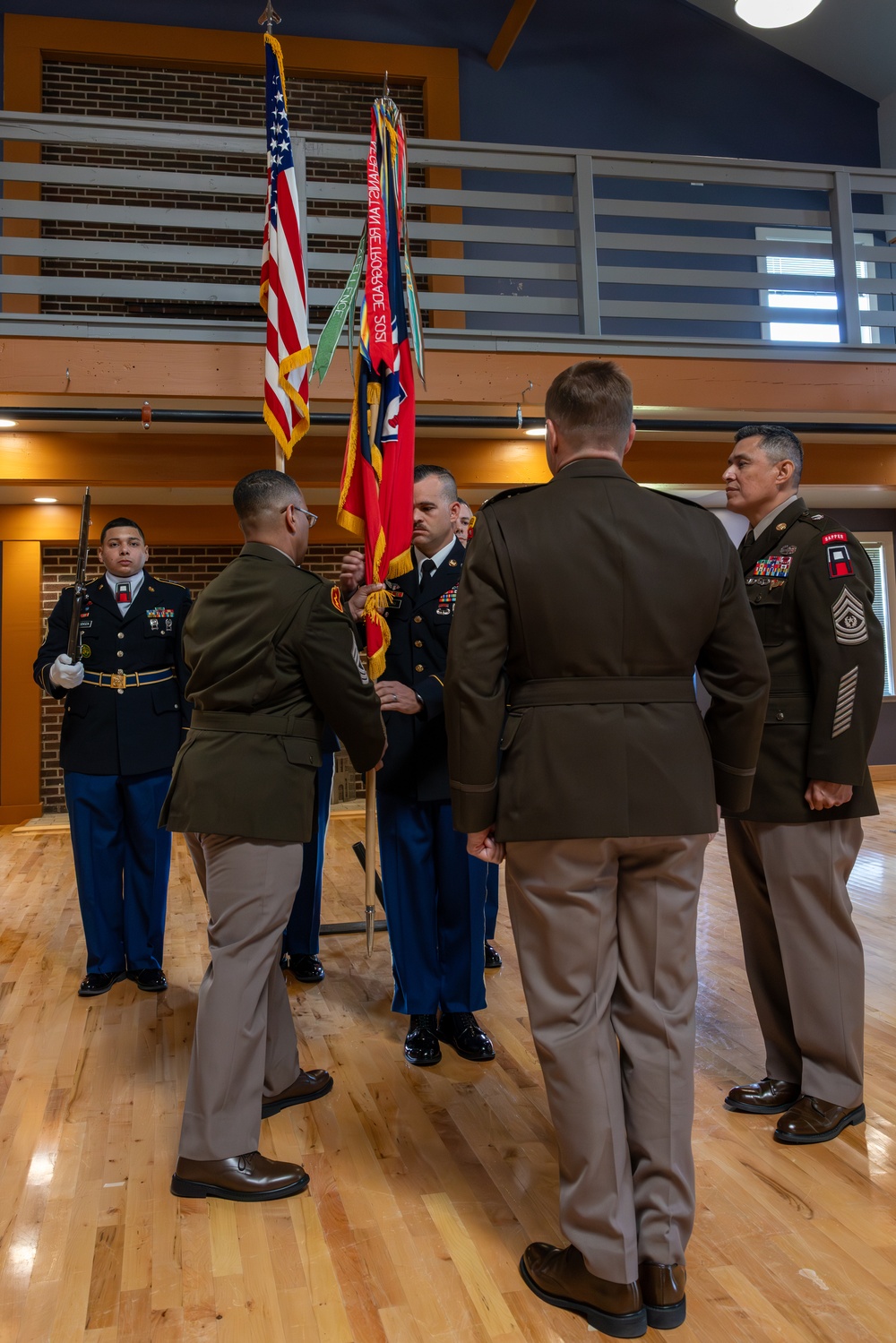 Change of Responsibility Brigade Colors Hand-Off