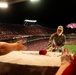 Whiteman AFB first sergeant rallies crowd during Kansas City Chiefs game