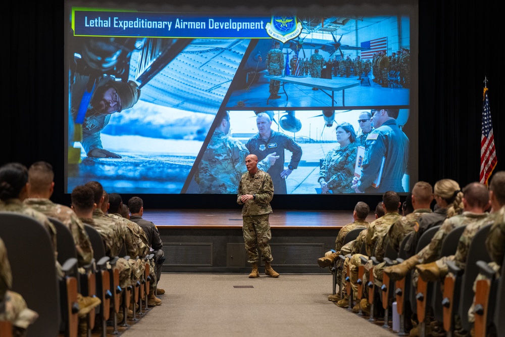 AMC command team visits 317th AW