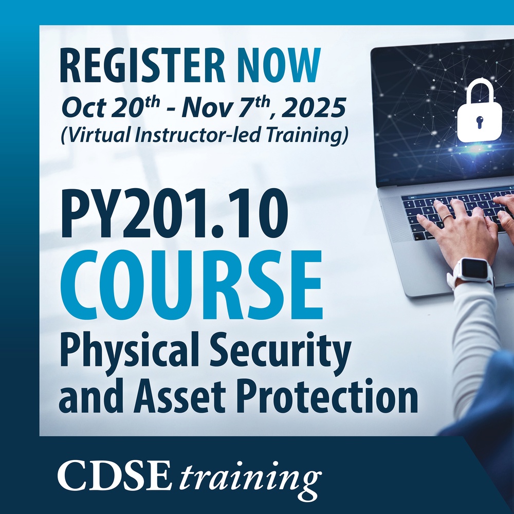 PY201.10 COURSE Physical Security and Asset Protection