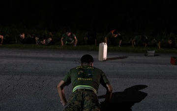 Marines with Ground Supply School participate in a resupply run