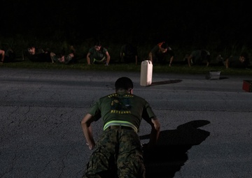 Marines with Ground Supply School participate in a resupply run