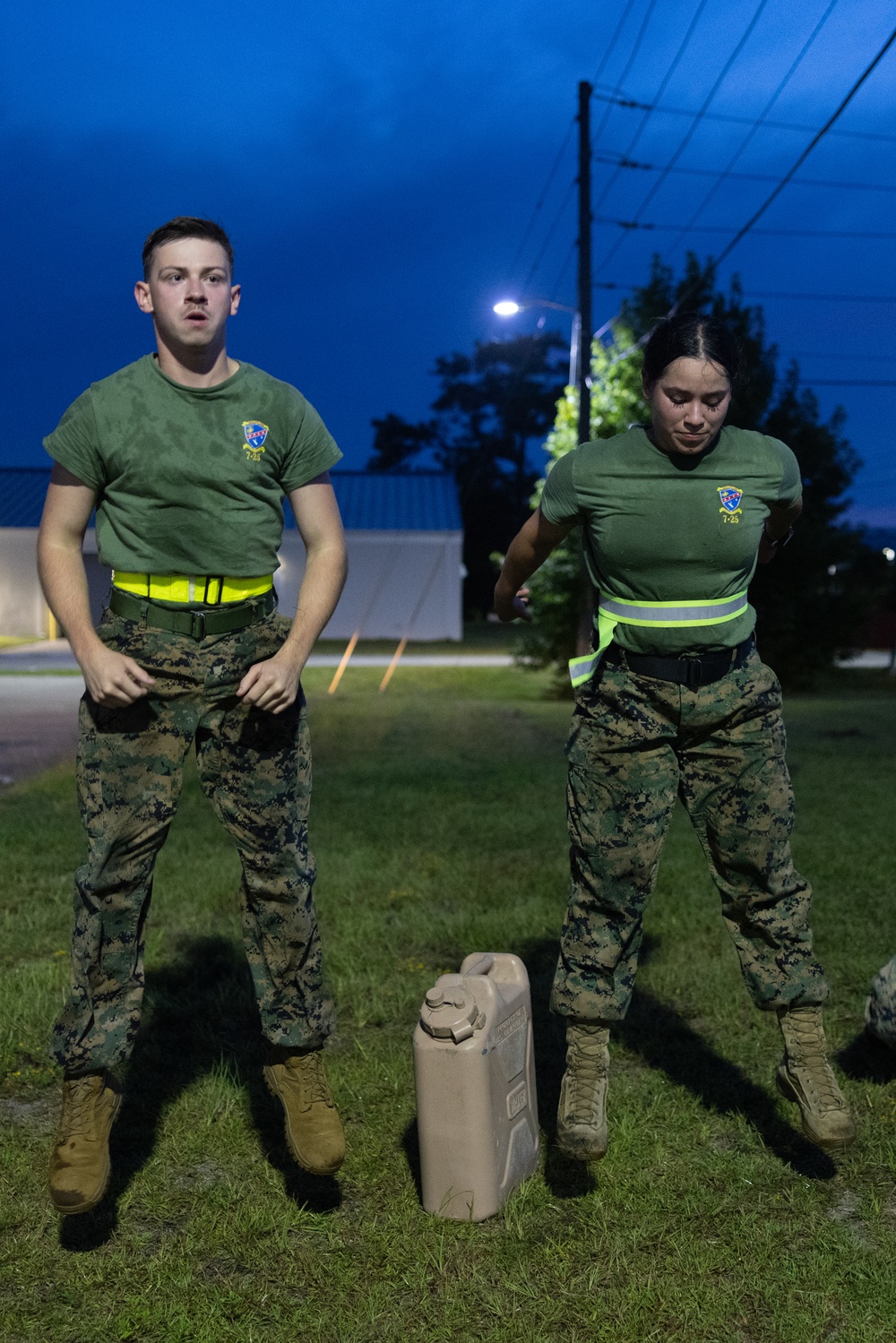 Marines with Ground Supply School participate in a resupply run