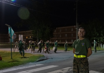 Marines with Ground Supply School participate in a resupply run