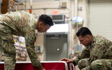 AFMAO Airman Trains on Casketing Procedures