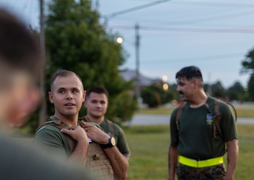 Marines with Ground Supply School participate in a resupply run