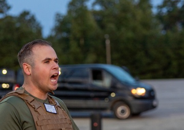 Marines with Ground Supply School participate in a resupply run