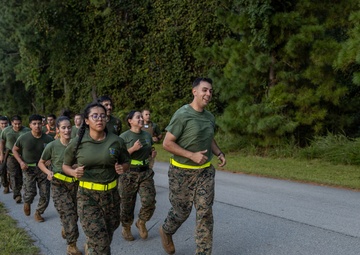 Marines with Ground Supply School participate in a resupply run
