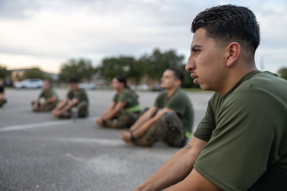 Marines with Ground Supply School participate in a resupply run