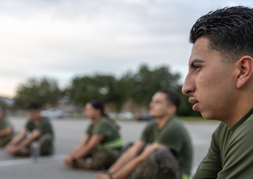 Marines with Ground Supply School participate in a resupply run