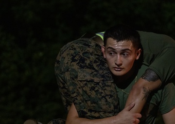 Marines with Ground Supply School participate in a resupply run
