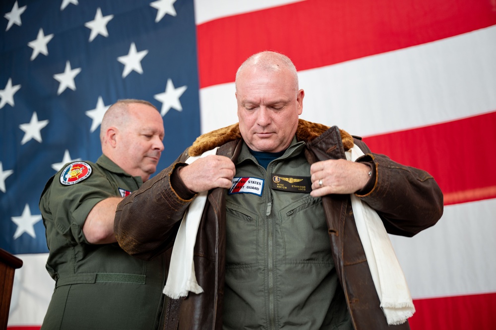 Coast Guard holds Enlisted Ancient Albatross change of watch ceremony at Air Station Elizabeth City