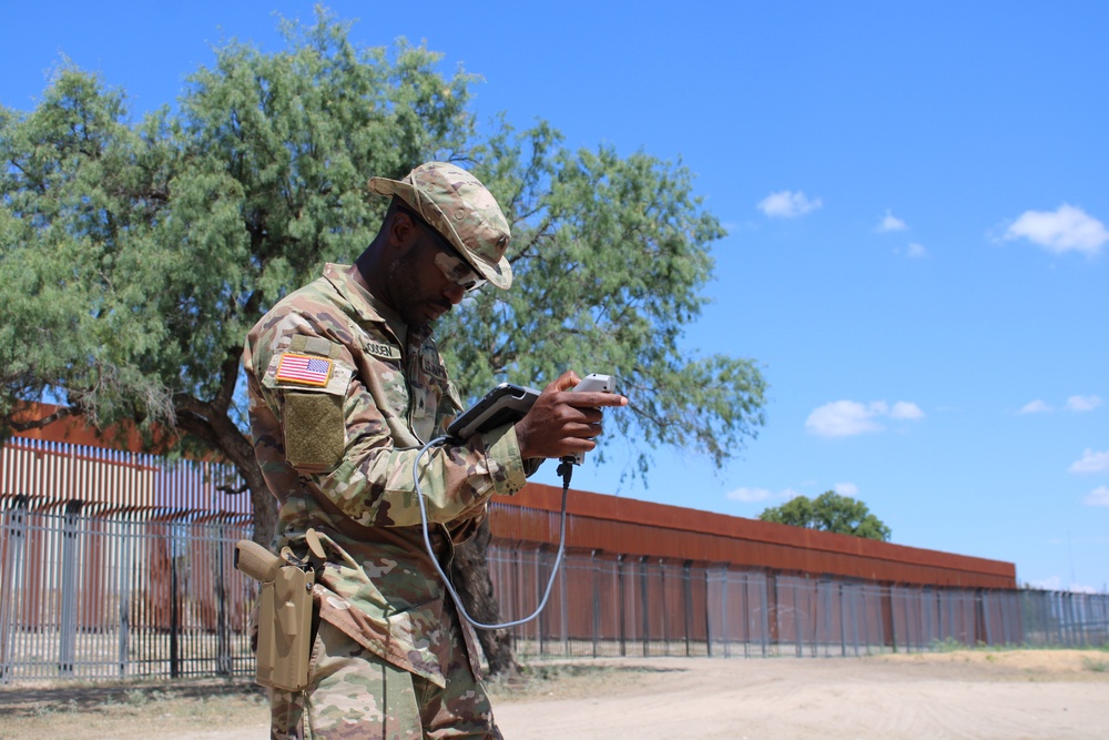 JTF-SB National Guard Soldiers use technology to support southern border mission