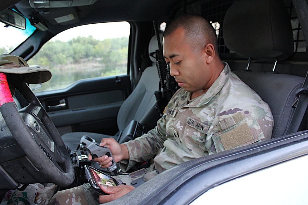 JTF-SB National Guard Soldiers use technology to support southern border mission