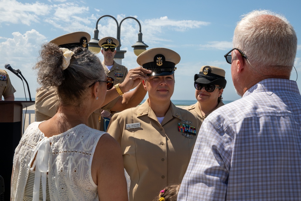 Navy husband and wife pinned to Master Chief