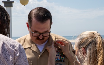 Navy husband and wife pinned to Master Chief