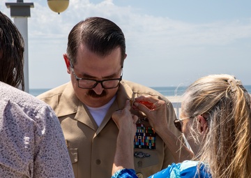 Navy husband and wife pinned to Master Chief