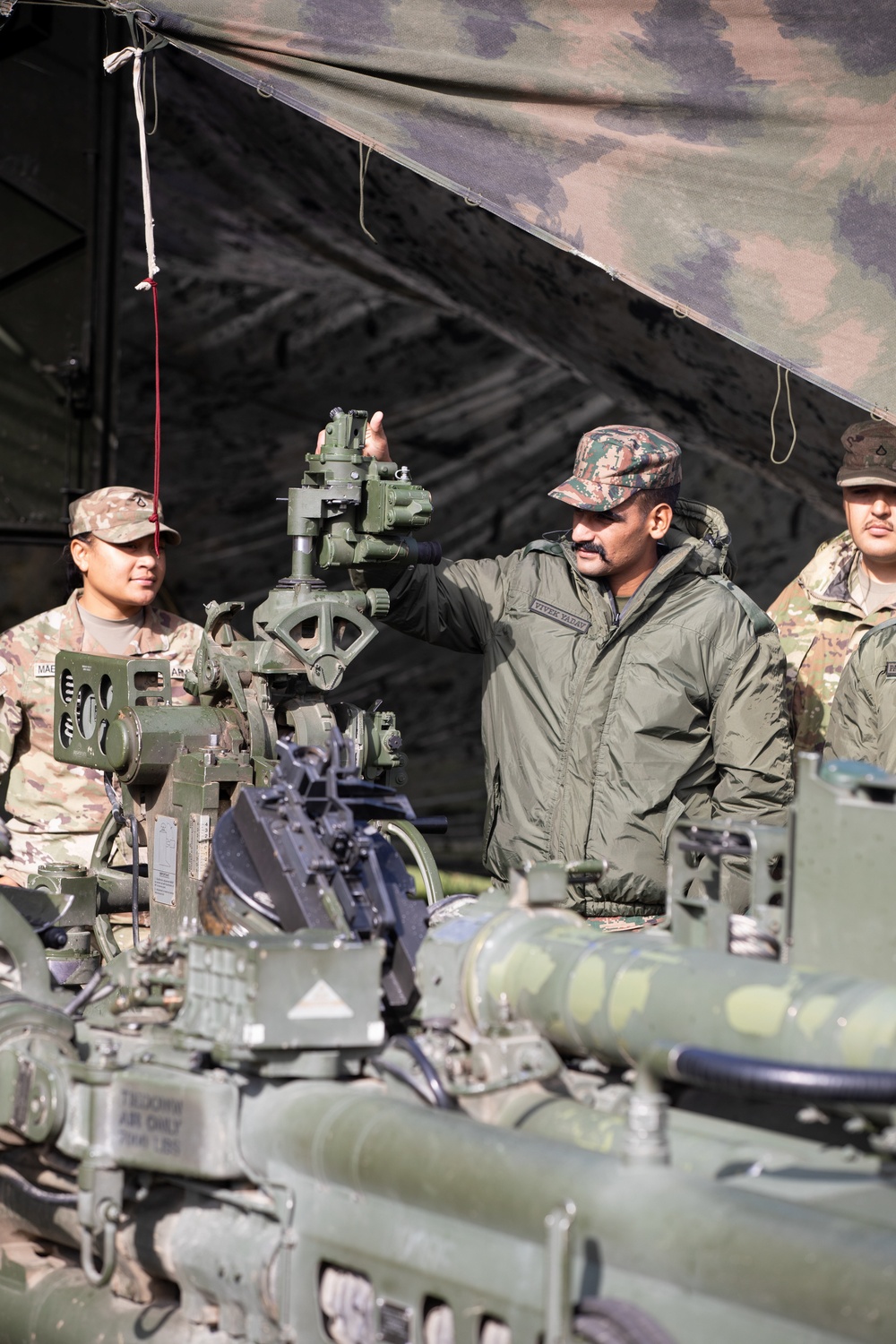 Indian and U.S. Army bilateral training exercise at Yudh Abhyas 25 in Fort Wainwright, AK