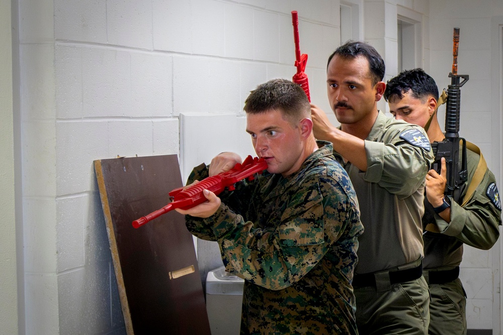 MCAS Miramar Special Reaction Team room clearing and grappling during SRT tryouts