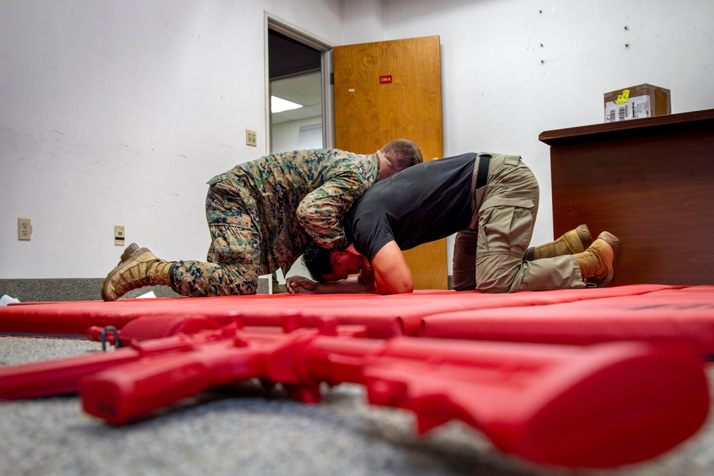 MCAS Miramar Special Reaction Team room clearing and grappling during SRT tryouts