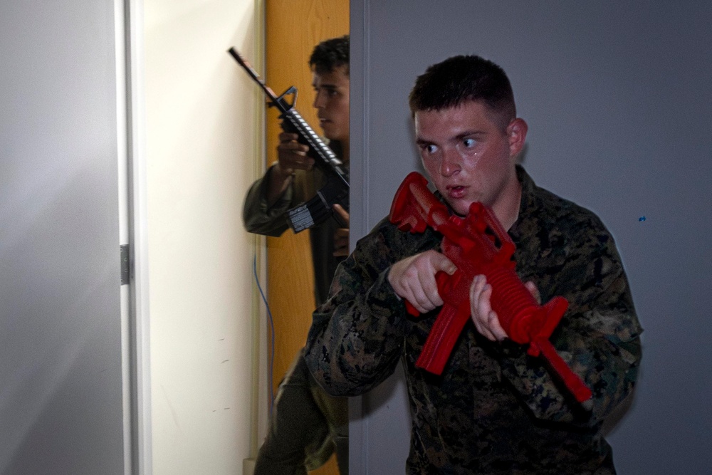 MCAS Miramar Special Reaction Team room clearing and grappling during SRT tryouts