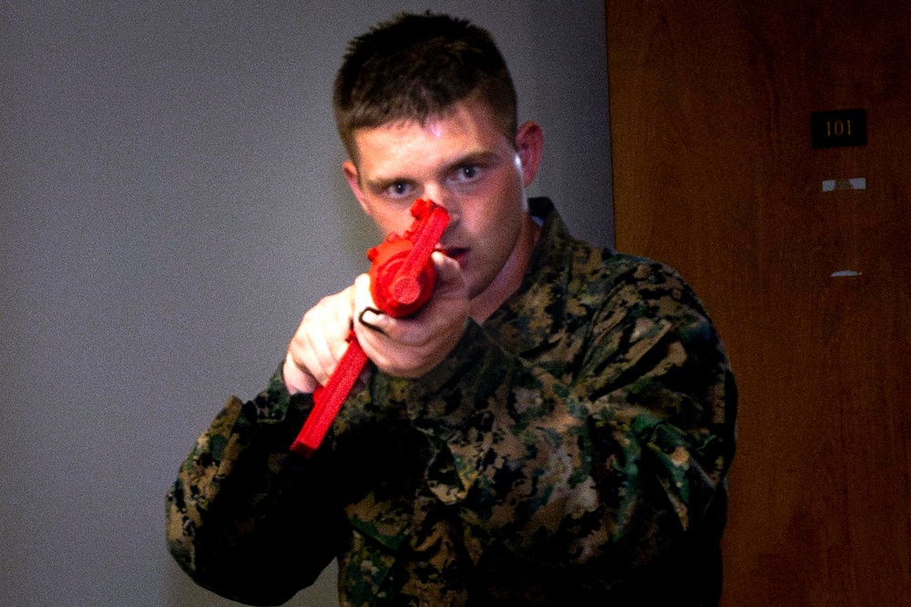 MCAS Miramar Special Reaction Team room clearing and grappling during SRT tryouts
