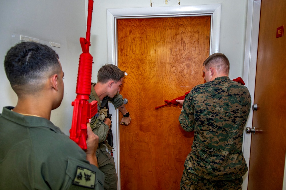 MCAS Miramar Special Reaction Team room clearing and grappling during SRT tryouts