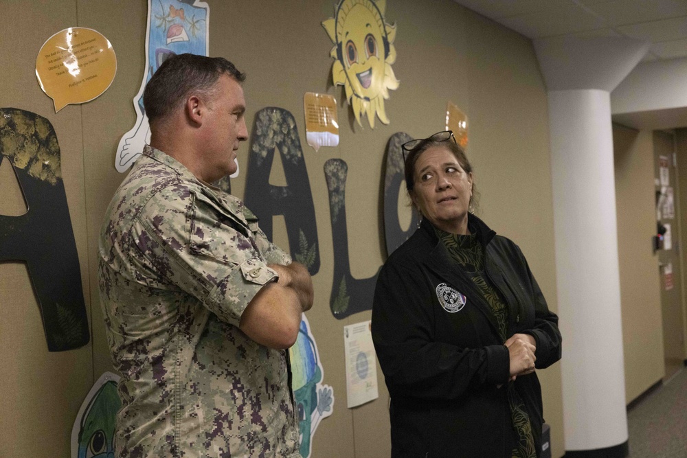 Rear Adm. Brad Collins visits the Regional Dispatch Center