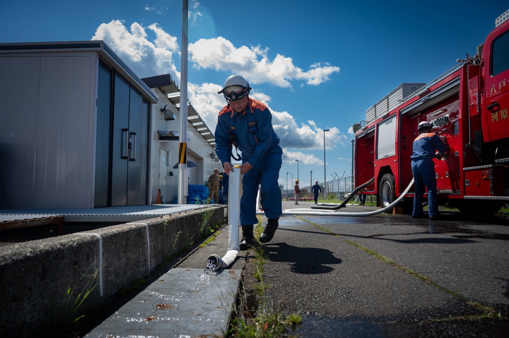 U.S. and Japanese Firefighters Strengthen Long-Standing Partnership in Annual Drill