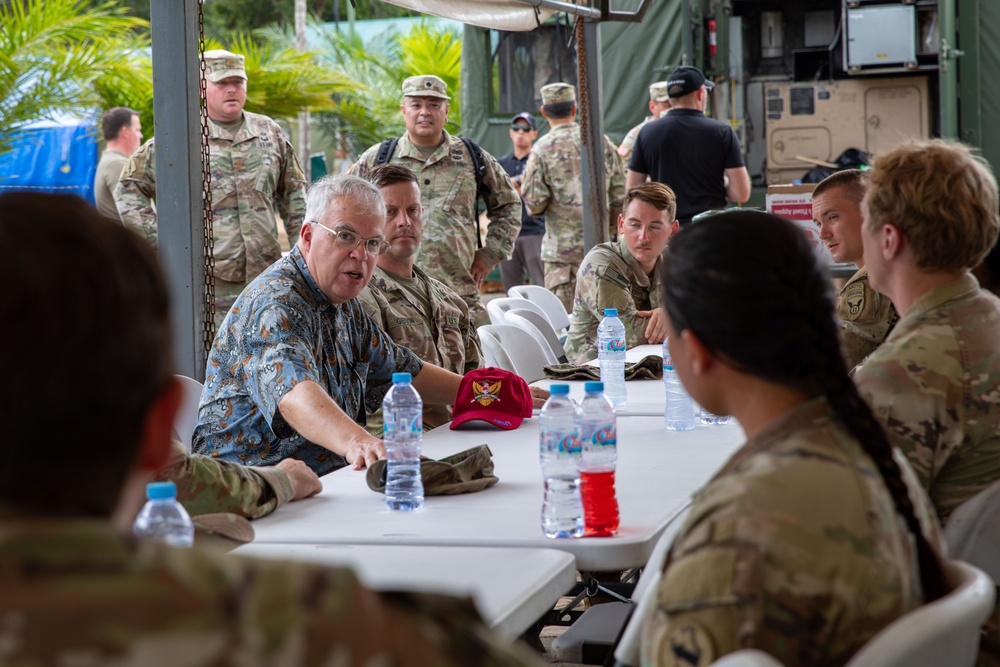 U.S. Ambassador Joins Soldiers for Lunch during Super Garuda Shield 25