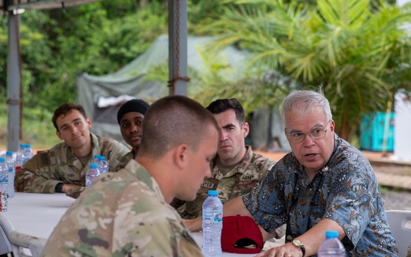 U.S. Ambassador Joins Soldiers for Lunch during Super Garuda Shield 25