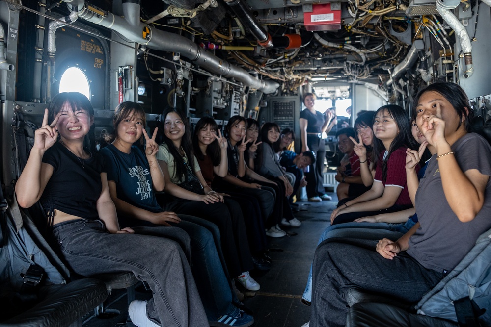 Students with TOFU program tour MCAS Futenma