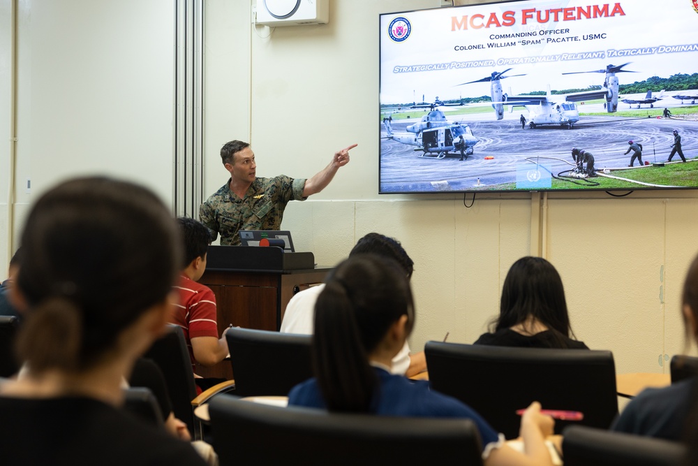 Students with TOFU program tour MCAS Futenma