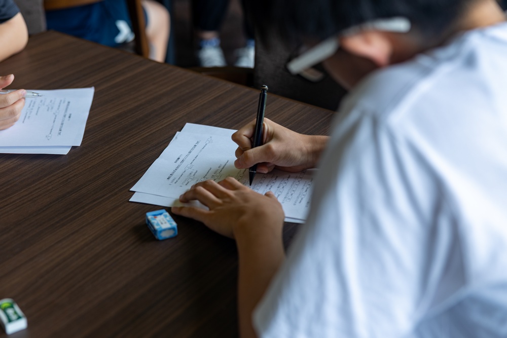Camp Schwab Hosts the Summer English Program