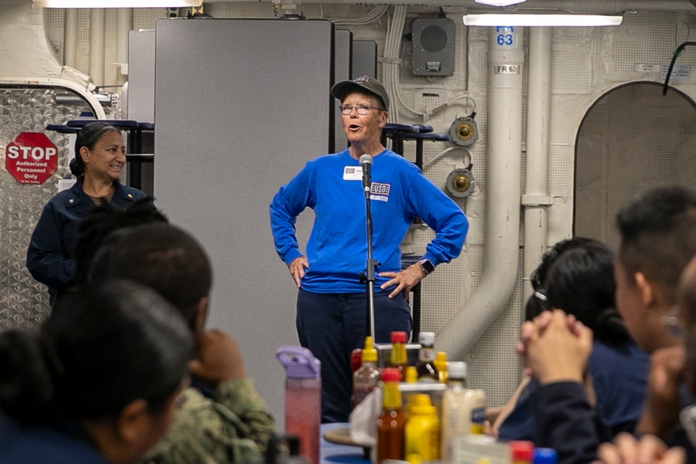 USO Sasebo Thanks USS Tripoli’s Supply Department